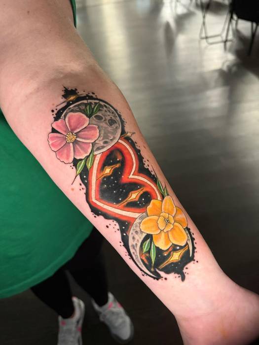 Recent tattoo work and studio portfolio image by Justin Styndl, piece 17