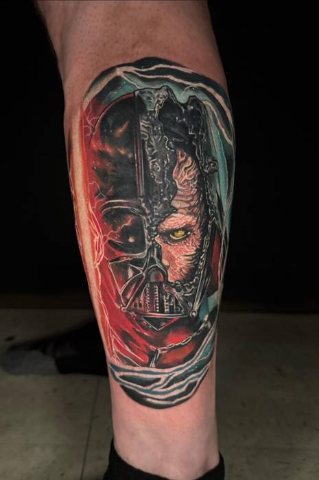 Recent tattoo work and studio portfolio image by Justin Styndl, piece 20