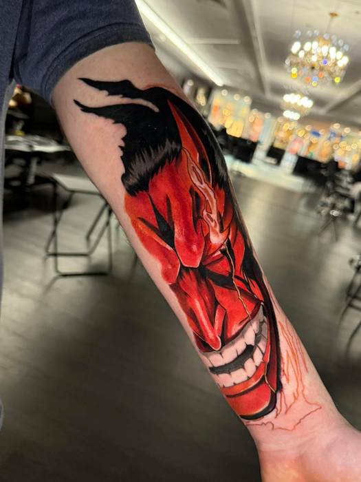 Recent tattoo work and studio portfolio image by Justin Styndl, piece 22