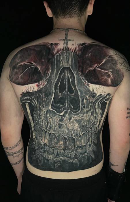 Recent tattoo work and studio portfolio image by Justin Styndl, piece 25