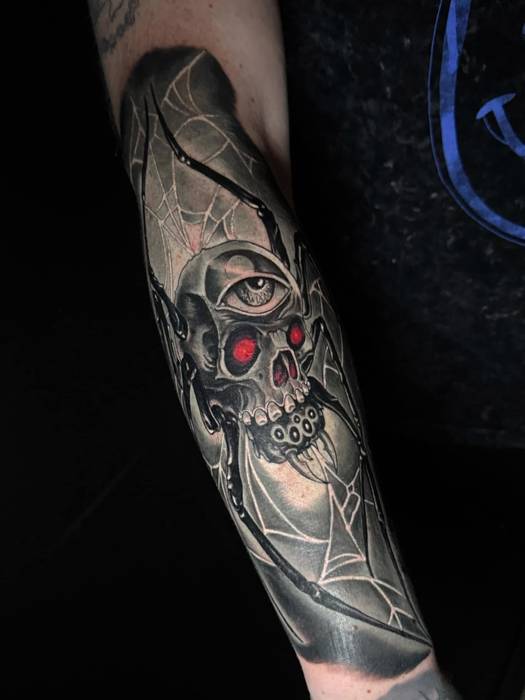 Recent tattoo work and studio portfolio image by Justin Styndl, piece 26