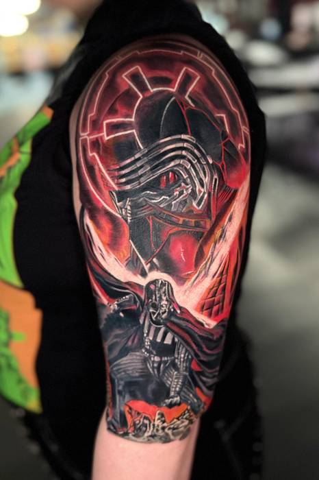 Recent tattoo work and studio portfolio image by Justin Styndl, piece 29
